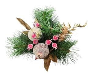 Ashland Christmas Noel Sugared Fruit in Gold Tin Container Holiday Home Decor